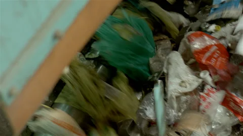 Human waste treatment center: garbage separation and treatment. Recycling center 스톡 동영상 63397231