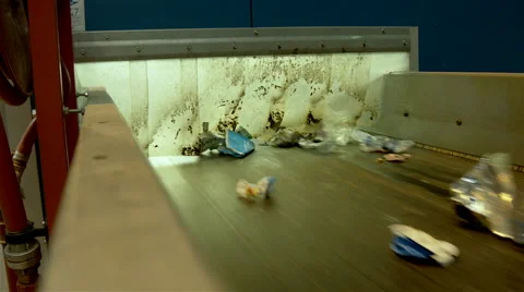 Human waste treatment center: garbage separation and treatment. Recycling center 스톡 동영상 63397523