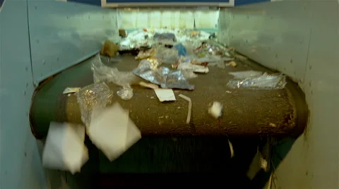 Human waste treatment center: garbage separation and treatment. Recycling center 스톡 동영상 63397638