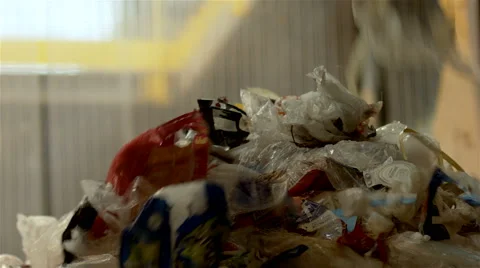 Human waste treatment center: garbage separation and treatment. Recycling center Vídeo Stock 63397697