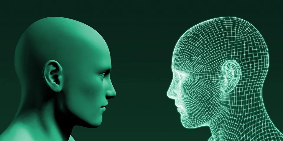 Human Wireframe Stock Illustration