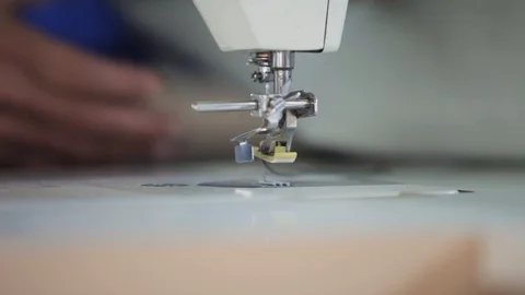 A human working on the sewing machine Stock Footage 115705904