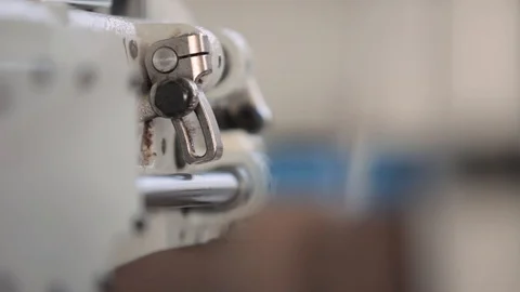 A human working on the sewing machine Stock Footage 115762501