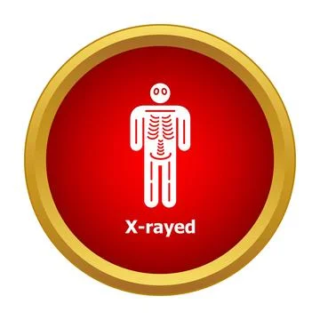 Human x ray scan showing internal bones and body 스톡 일러스트
