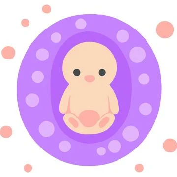 Humanfetus Science Development Embryo Genetics Life Stock Illustration