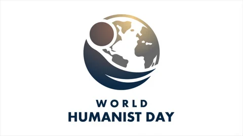 Humanist world day man hugs planet Video stock 337252425