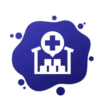 Humanitarian aid icon with warehouse, vector Stock Illustration