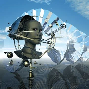 The humanity in transition Stock Illustration