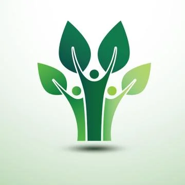 Humanl tree Illustrazione stock