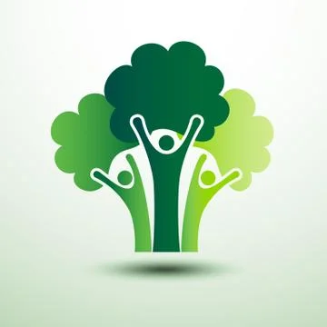 Humanl tree Illustrazione stock