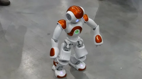 Humanoid autonomous robot dancing Stock Footage 51105268