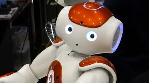 Humanoid autonomous robot look 스톡 동영상 51105460