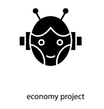 Humanoid Face Robot Stock Illustration