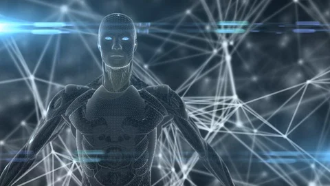 Humanoid robot cyborg technology of AI Artificial intelligence Vidéo 97200355