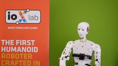 Humanoid robot Stock Footage 118242403