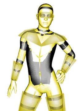 Humanoid robot Stock Illustration