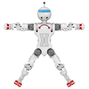 Humanoid robot Ilustração Stock