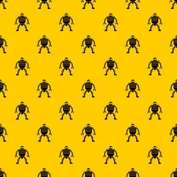 Humanoid robot pattern Stock Illustration