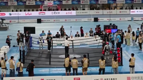 Humanoid robots break nine-second barrier in China, CHINA, CN - 26 Aug 2026 Stock Footage 343653640