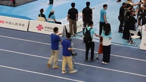 Humanoid robots compete in free fighting in China, CHINA, CN - 25 Aug 2026 Stock Footage 343548565