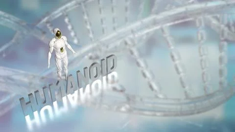 The Humanoid for Technology and sci concept 3d Rendering. Stock Illustration