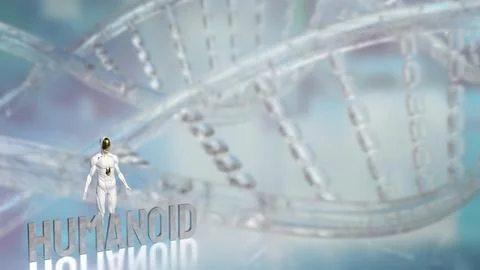 The Humanoid for Technology and sci concept 3d Rendering. Stock Photos