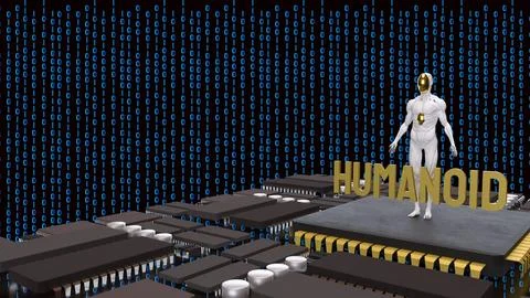 The Humanoid for Technology and sci concept 3d Rendering. Stock Photos