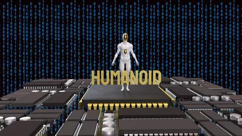 The Humanoid for Technology and sci concept 3d Rendering. Stock Photos