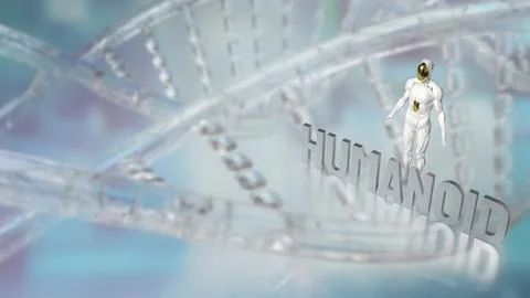 The Humanoid for Technology and sci concept 3d Rendering. Stock Photos