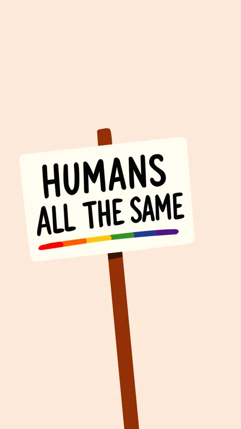 Humans All The Same Pride Month Animation for Equality and Inclusion Видео 335348770
