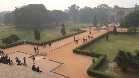 Humayun tomb complex Stock-Footage 87125226