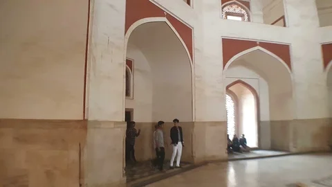 In humayun tomb 스톡 동영상 87128286