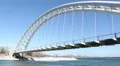 Humber Bay Arch Bridge Toronto 3 Pan HD Footage