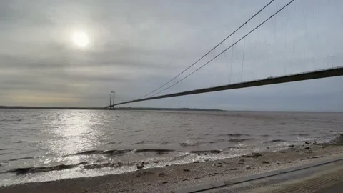 Humber Bridge in Hessle Stock Footage 221283746