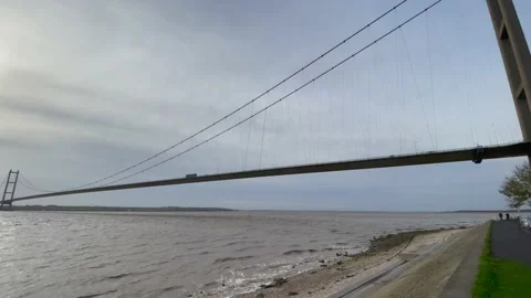 Humber Bridge in Hessle Stock Footage 221350323