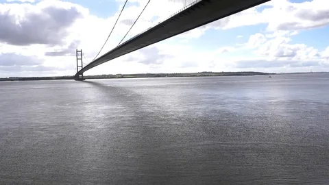 Humber bridge UK 库存影片 79919828