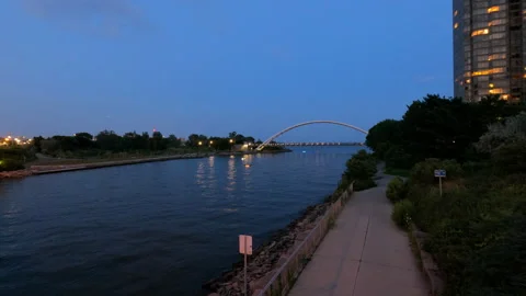 Humber River Boating And Kayaking In Evening Stock Footage 157786708
