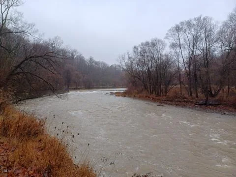 Humber River Winter Flow Stock Photos