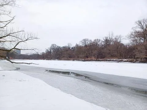 Humber river in winter Stock Photos