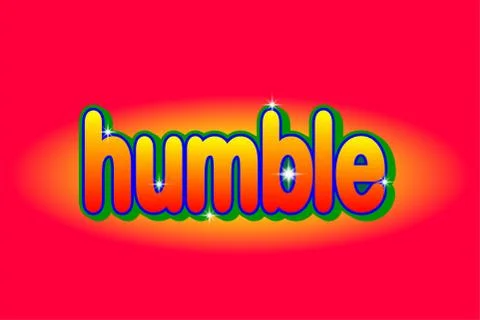 Humble text style effect Stock Illustration