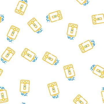 Humidifer air vector seamless pattern Illustrazione stock