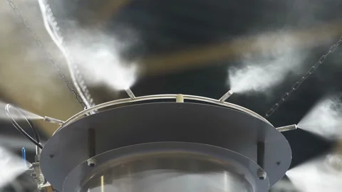 Humidification and evaporative cooling system Stock Footage 88693781