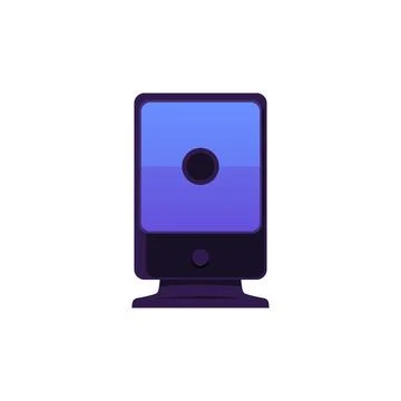 Humidifier or steam diffuser for home air, flat vector illustration isolated. Stock Illustration