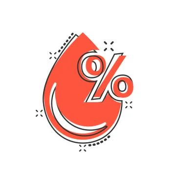 Humidity icon in comic style. Climate vector cartoon illustration on white is Stockillustratie