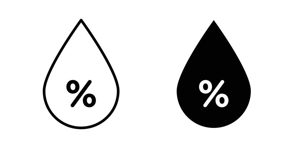 Humidity icon graphic design. web icons vectors Stock Illustration
