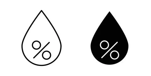 Humidity icon Illustration designs pack for Web Stock Illustration