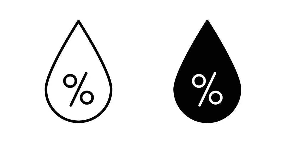 Humidity icon vector design illustrations Stock Illustration
