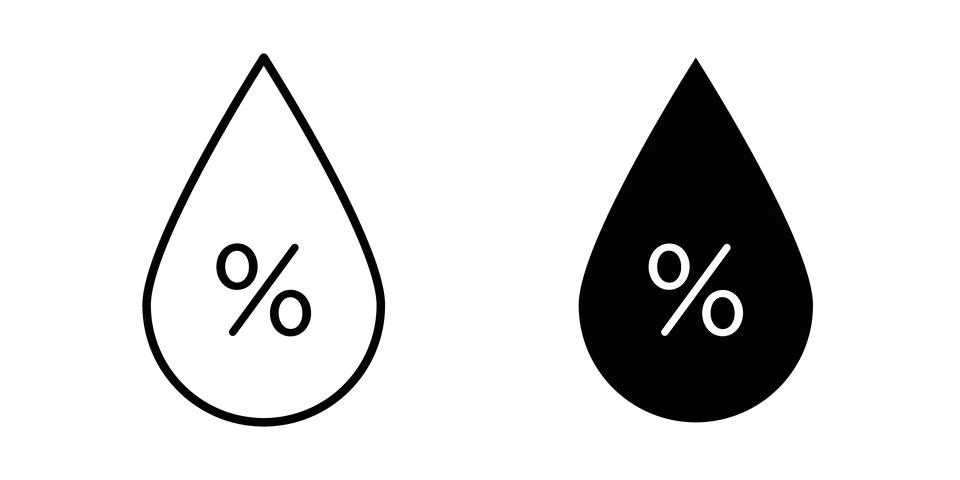 Humidity icon vector editable eps10 Stock Illustration