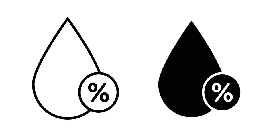 Humidity icon vector, illustration icon set Stock Illustration