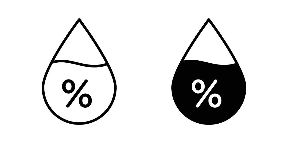 Humidity icon vector symbol graphics Stock Illustration